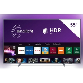Imagem da oferta Smart TV LED 55'' Philips 55PUG6794 4K Ultra HD AMBILIGHT 3 lados HDR10+ Dolby Vision Dolby Atmos