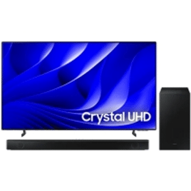 Imagem da oferta Combo Smart TV Big Samsung 75" Crystal UHD 4K 2024 Painel Dynamic Crystal Color Alexa built in - 75DU8000 + Soundbar Samsung HW-B550