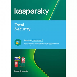 Imagem da oferta Antivírus Kaspersky Total Security 5 dispositivos Licença 12 meses - Digital para Download