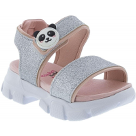 Sandalia Bebe Molekinha Flatform Glitter Prata