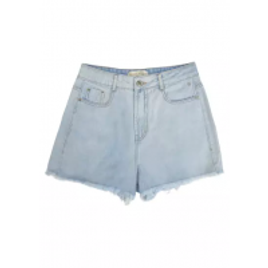 Imagem da oferta Shorts jeans de algodão na base lisboa com barra desfiada