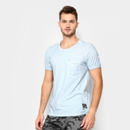 Imagem da oferta Camiseta Kohmar Flame com Bolso Masculina - Azul Claro