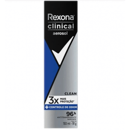 Imagem da oferta Desodorante Rexona Men Clinical Clean Aerosol Antitranspirante 96h 150ml