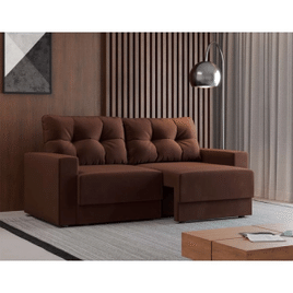 Imagem da oferta Sofá 2 Lugares Retrátil Lubeck Suede Marrom 140 cm