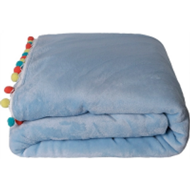 Imagem da oferta Cobertor Queen Flannel Poá  - Casa & Conforto
