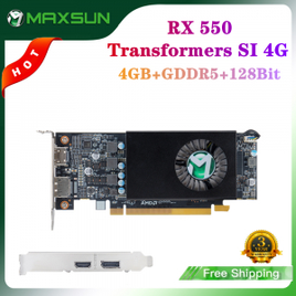 Placa de Video Maxsun AMD RX 550 Transformers SI 4GB GDDR5 128BIT