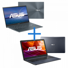 Imagem da oferta Kit Notebooks Asus ZenBook i5-1135G7 8GB SSD 256GGB Iris Xe Graphics - UX425EA-BM319T + VivoBook i3-7020U 4GB SSD 256GB Intel HD Graphics - X543UA-GQ3430T