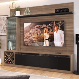 Imagem da oferta Estante Home para TV até 50 Polegadas 1 Porta de Vidro
