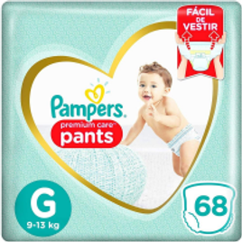Imagem da oferta Fralda Descartável Pampers Pants Premium Care Jumbo Top G 68 Unidades