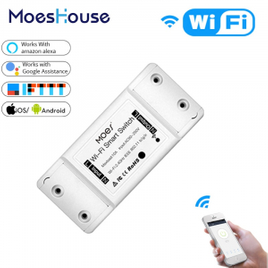 Imagem da oferta Switch Módulo Wi-Fi 10A Universal DIY Bluetooth - Moes