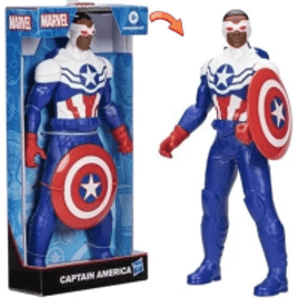 Imagem da oferta Brinquedo Boneco Capitão América Mighty Hero Series Marvel