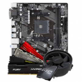 Imagem da oferta Kit Upgrade Placa mãe Gigabyte GA-A320M-S2H AMD AM4 + Processador AMD Ryzen 3 2200G + Memória DDR4 8GB 2666MHz