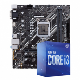 Imagem da oferta Kit Upgrade Processador Intel i3 10100F + Placa Mãe ASUS Prime H410M-E