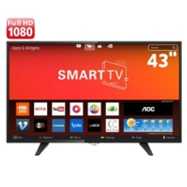 Imagem da oferta Smart TV LED 43" Full HD AOC LE43S5970 com Wi-Fi Conversor Digital Integrado App Gallery Botão Netflix Entradas HDM