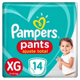 Imagem da oferta 4 Pacotes Fralda Pants Ajuste Total XG 66 Unidades - Pampers (Total 264  unidades) (Total 264 unidades)