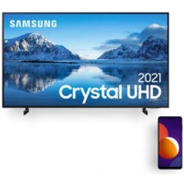 Imagem da oferta Combo Samsung Smart TV 85" Crystal UHD 4K 85AU8000 e Smartphone Samsung Galaxy M12 64GB Tela 6.5"