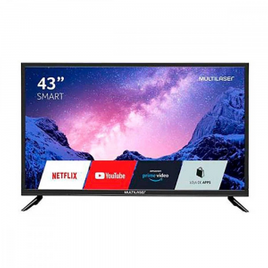 Imagem da oferta Smart TV LED 43 Multilaser TL024 Full HD Wifi Integrado 3 HDMI 2 USB