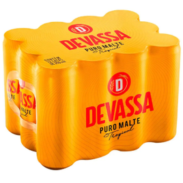 Imagem da oferta Cerveja Lager Puro Malte Tropical Devassa Lata 350ml - 12 unidades