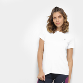 Imagem da oferta Camiseta Mizuno Jet Run Feminina - Branco | LiquidaFitness