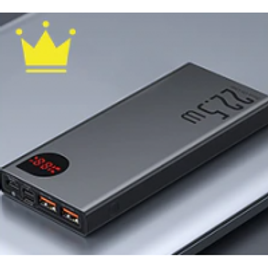 Power Bank Baseus PD 20W 10000mah Tela Digital Quick Charge USB-C