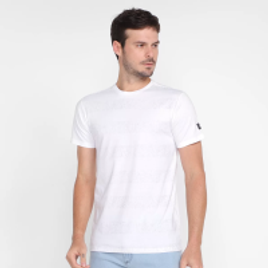 Camiseta Oakley Geometric Striped Ss Masculina - Branco