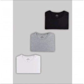 Imagem da oferta Kit Com 3 Camisetas Masculinas Básicas Slim Hering.