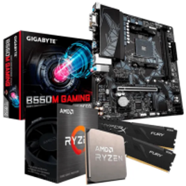 Kit Upgrade Amd Ryzen 5 5600X Gigabyte B550M Gaming 16Gb 3200Mhz (2X8Gb) Ddr4