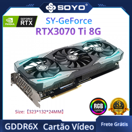 Placa de Vídeo SOYO GeForce RTX3070 Ti 8G GDDR6X