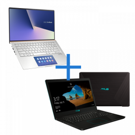 Imagem da oferta Kit Notebook ASUS ZenBook UX434FAC-A6339T + Notebook ASUS M570DD-DM122T