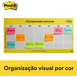 Calendário Semanal Postit com 2 Blocos