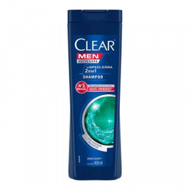 Shampoo Anticaspa Clear Men Limpeza Diária 2 em 1 400ml