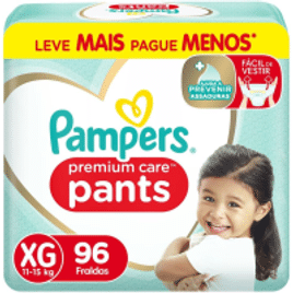 Imagem da oferta Pampers Fralda Pants Premium Care Xg 96 Unidades