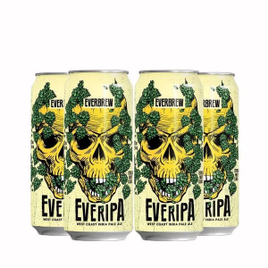 Pack 4 Cervejas Everbrew EverIpa Lata 473ml