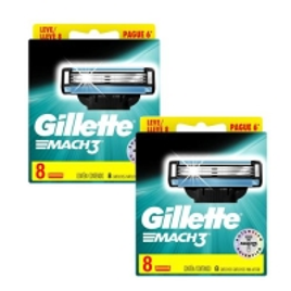 Imagem da oferta Carga Regular Gillette Mach3 L8P6 - 16 unidades