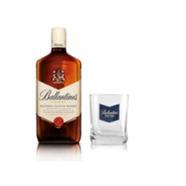 Imagem da oferta Kit Whisky Ballantine's Finest 1L + Copo de vidro 270ml