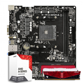 Imagem da oferta Pichau Kit Upgrade AMD A6-9500 A320M 8GB DDR4