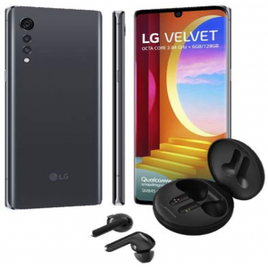 Imagem da oferta Smartphone LG Velvet 6GB RAM 128GB + Fone de Ouvido Tone Free