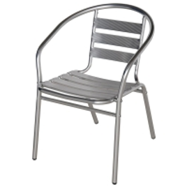 Imagem da oferta Cadeira De Jardim Com Estrutura De Alumínio Prata 9017 Mor