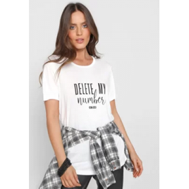 Camiseta Colcci Lettering Branca