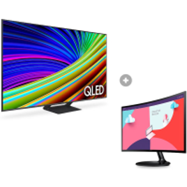 Imagem da oferta Combo Smart TV QLED 4K 55" Q65C + Monitor  S36C 24"