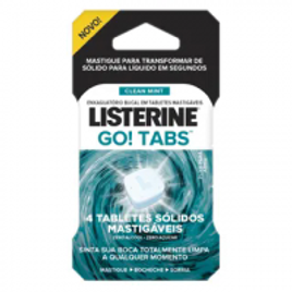 Imagem da oferta Listerine Go! Tabs -  Enxaguante Bucal em Tabletes - 4 Un