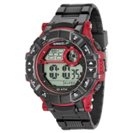 Imagem da oferta Relógio Digital Speedo 80628G0EV - Preto e Vermelho