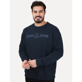 Por R$ 320,00: Moletom John Basic Azul Marinho