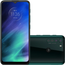 Imagem da oferta Smartphone Motorola One Fusion 128GB Verde - Esmeralda 4GB RAM 6,5” Câm Quádrupla + Selfie 8MP - Motorola One Fusio