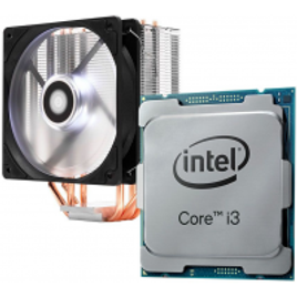 Imagem da oferta Kit Processador Intel Core i3-10100F LGA1200 BX8070110100F-TRAY + Cooler Pichau Gaming Sage X Led Branco PG-SGX-WHITE