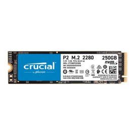 Imagem da oferta SSD Crucial P2 250GB M.2 2280 PCIe NVMe Leitura 2100 MB/s Gravacao 1150MB/s CT250P2SSD8