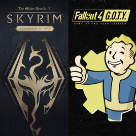 Jogo Skyrim Anniversary Edition + Fallout 4 G.O.T.Y Bundle Edition - PS4 & Ps5