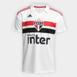 Imagem da oferta Camisa São Paulo I 2018 s/n° Torcedor Adidas Masculina - Branco e Vermelho