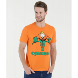 Imagem da oferta Camiseta Masculina Estampa Aquaman Manga Curta Liga da Justiça