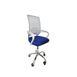 Imagem da oferta Cadeira De Escritório Pctop Home Office Fit 1001 - Branca E Azul